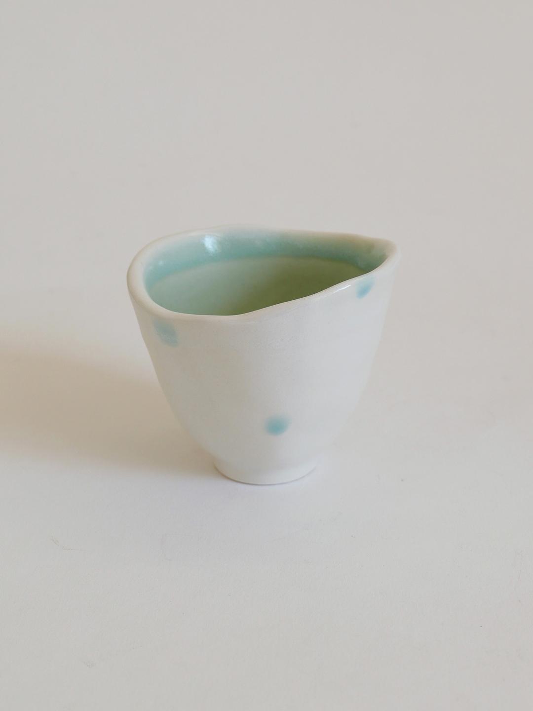 [pre-order] Leaf cup, Blue dot