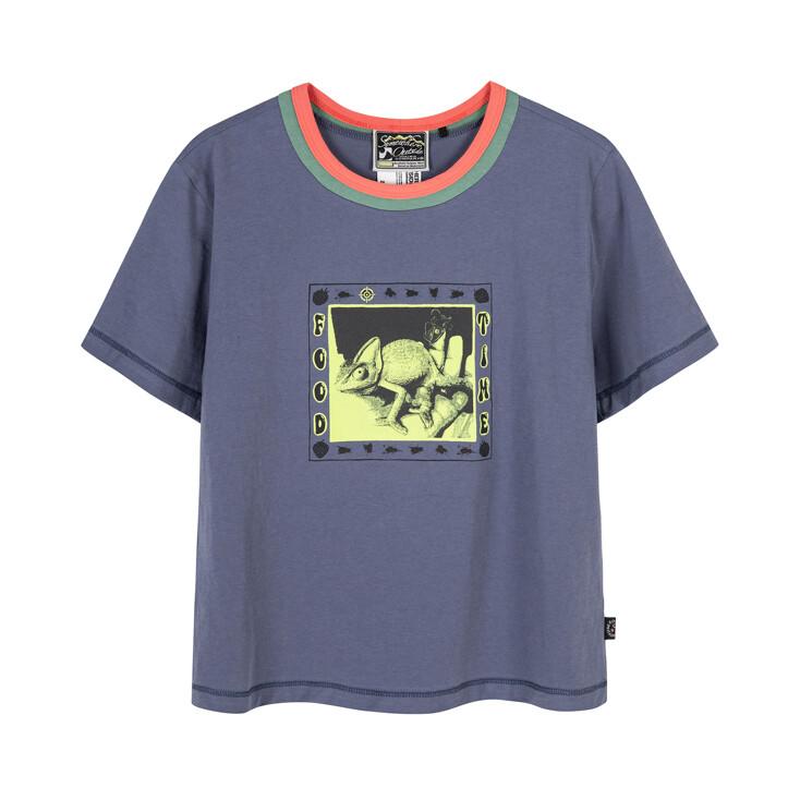 Strawberry Chameleon Small Tee_11UUT551 D/BLUE