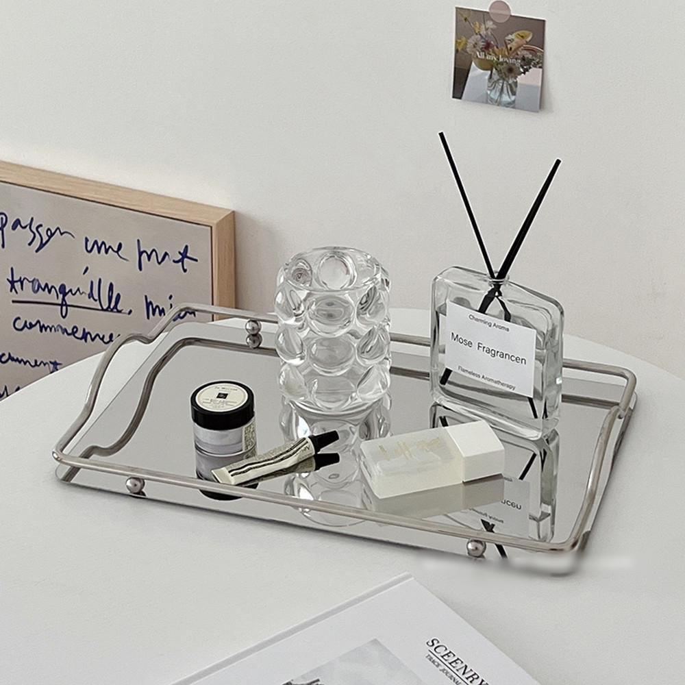 윌비 스테인리스 인테리어 오브제 손잡이 트레이 오브제