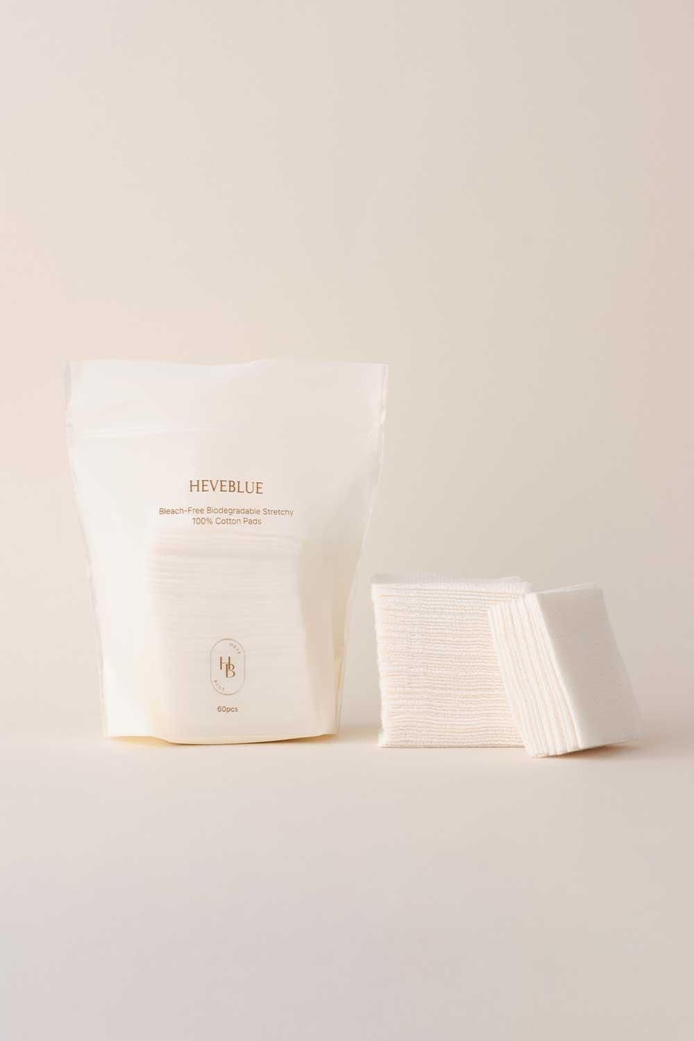 무표백 생분해 스트레치 100% 코튼 패드 60pcs