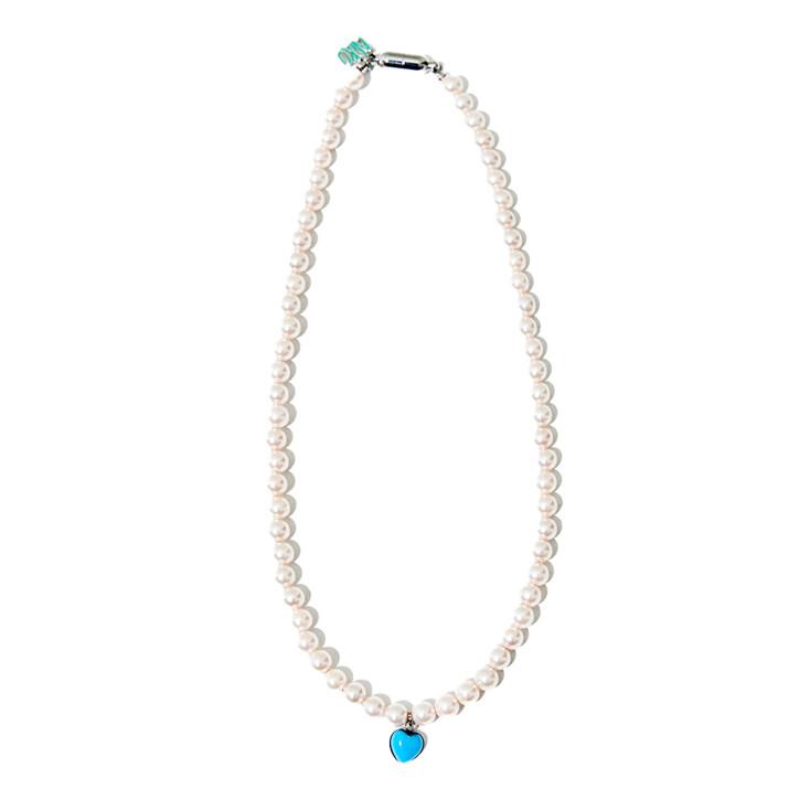 HEART TURQUOISE PEARL NECKLACE #55