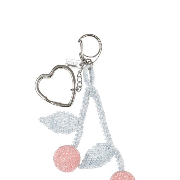 BEADS CHERRY KEYRING