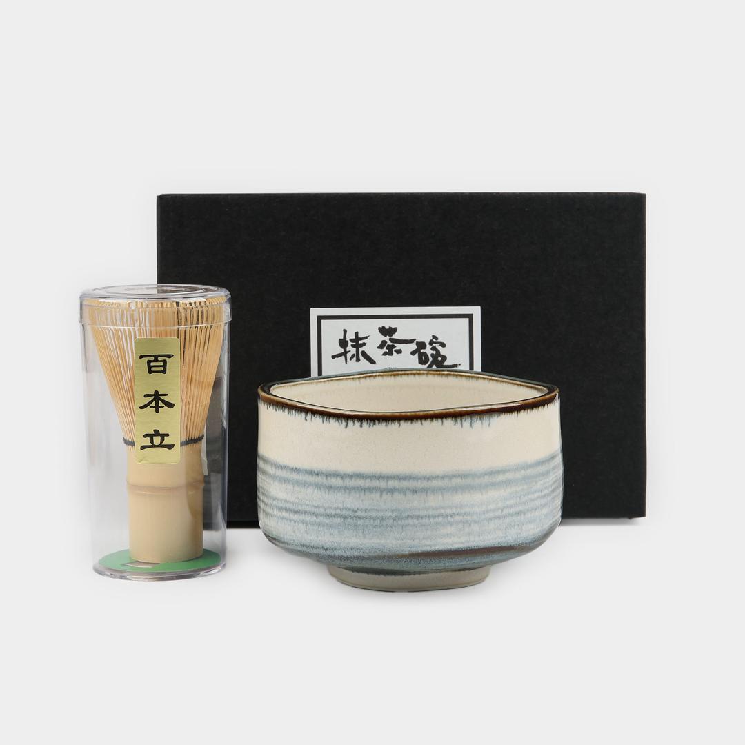 미노야키 하루가스미 말차 다구 세트