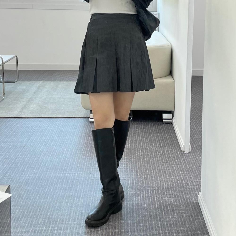 포스트 플리츠 스커트 (3 color)