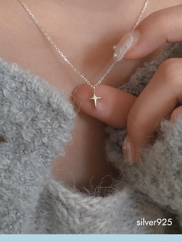 point cross necklace (silver925)
