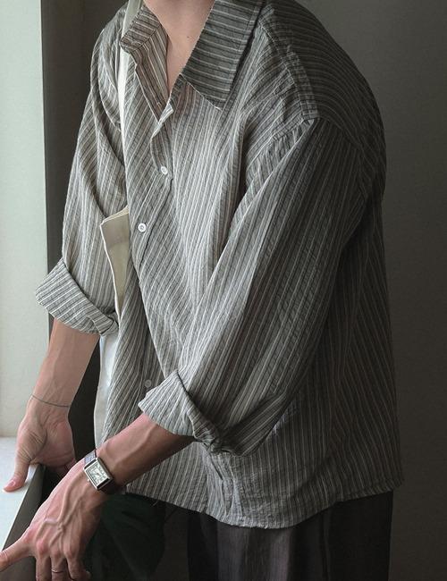 [기획] 시어서커 스트라이프 셔츠(4color) (스카이블루 8.8(금) 입고예정)