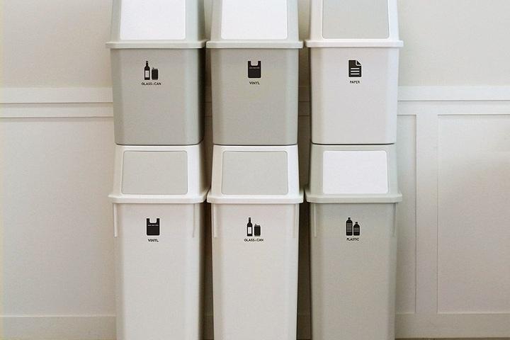 자우버탁 멀티 가정용 재활용분리수거함 2P + 전용봉투 200매