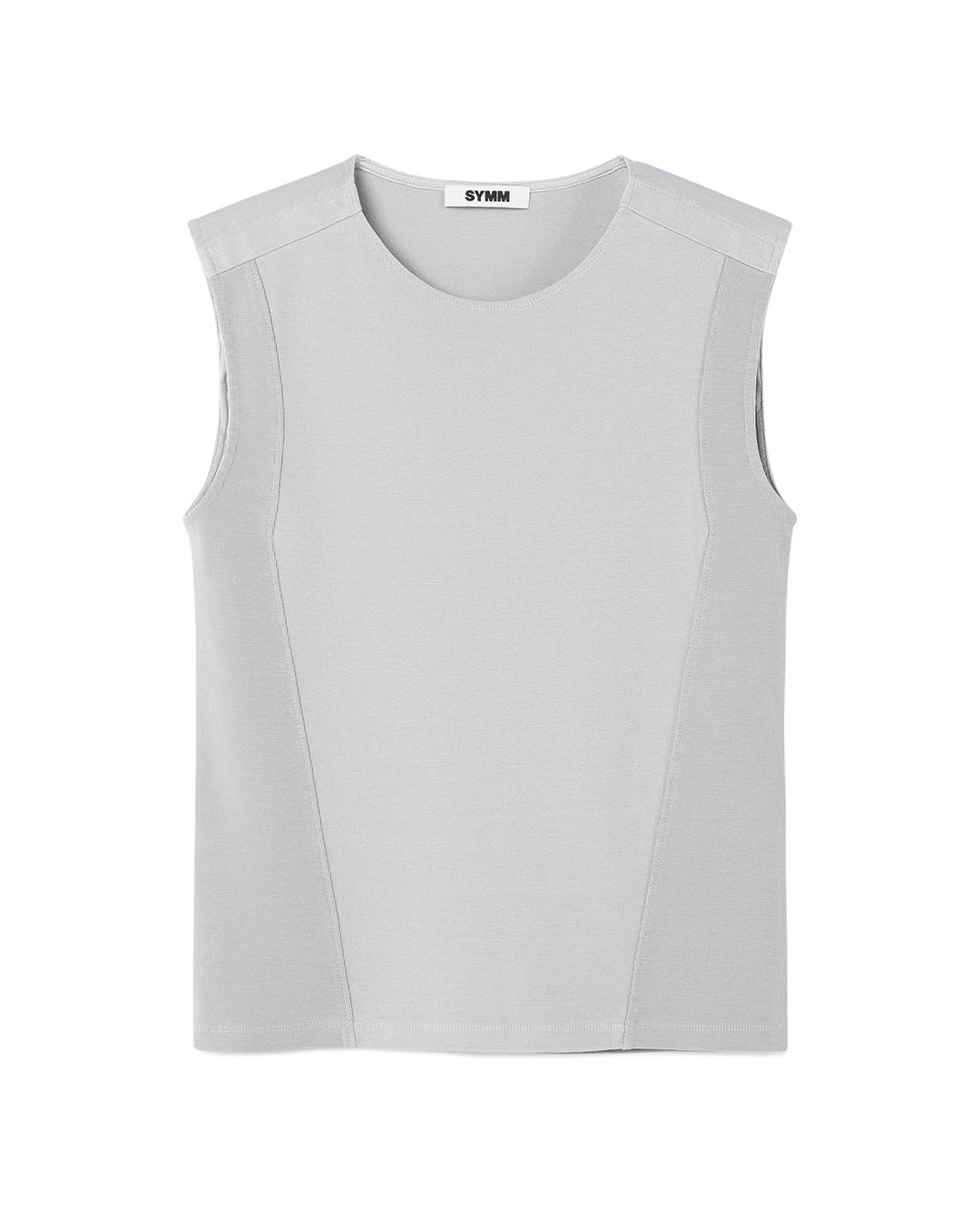 Multi Paneled Tank Top (Light Grey)