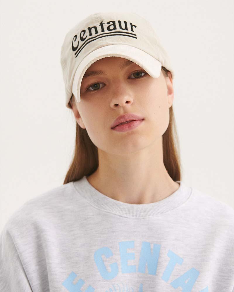 CORDUROY CENTAUR BALL CAP_BEIGE - THE CENTAUR