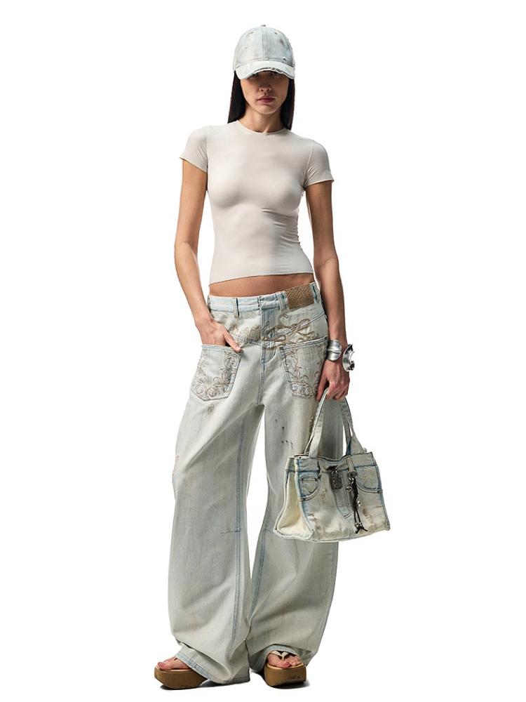 1JINN STUDIO wide scimitar pants