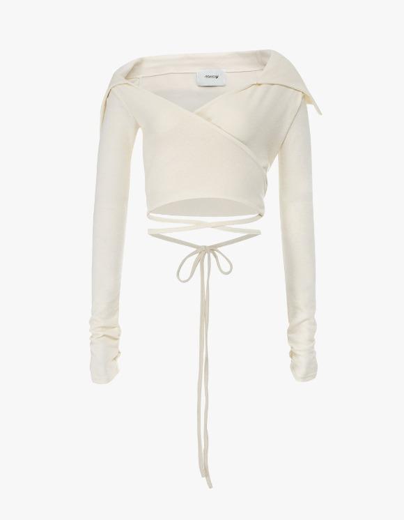 Jenny Wrap Tshirt - Ivory