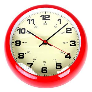 소서 라운드 벽시계 아날로그 시계 광고 소품 24시간 표시 고급 라운드 글라스