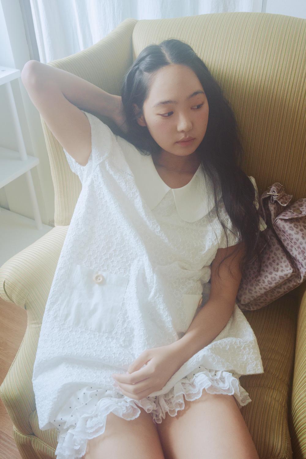 JANE PUFF MINI DRESS (WHITE)