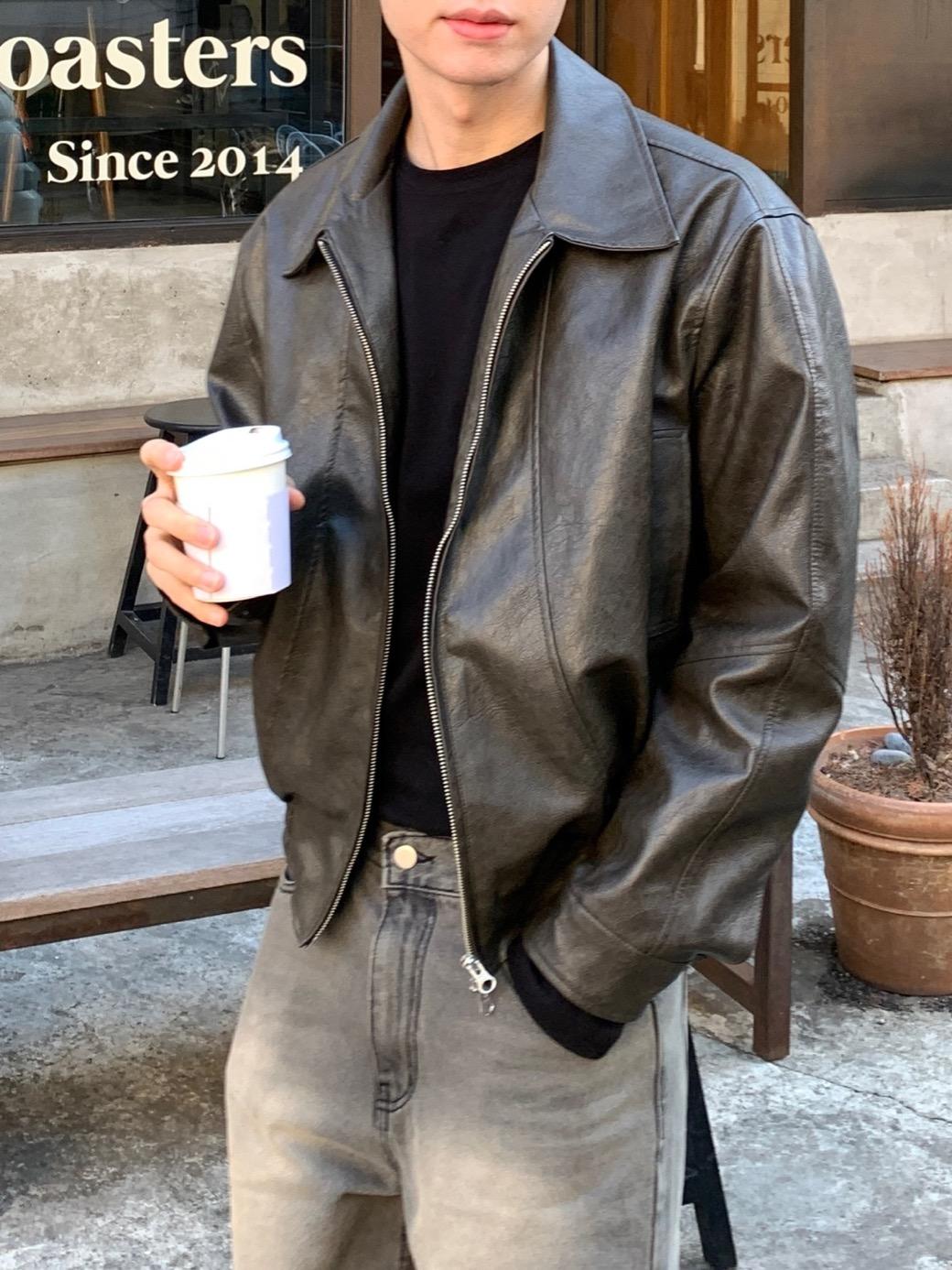 M. Lowel Drizzler Leather Jacket