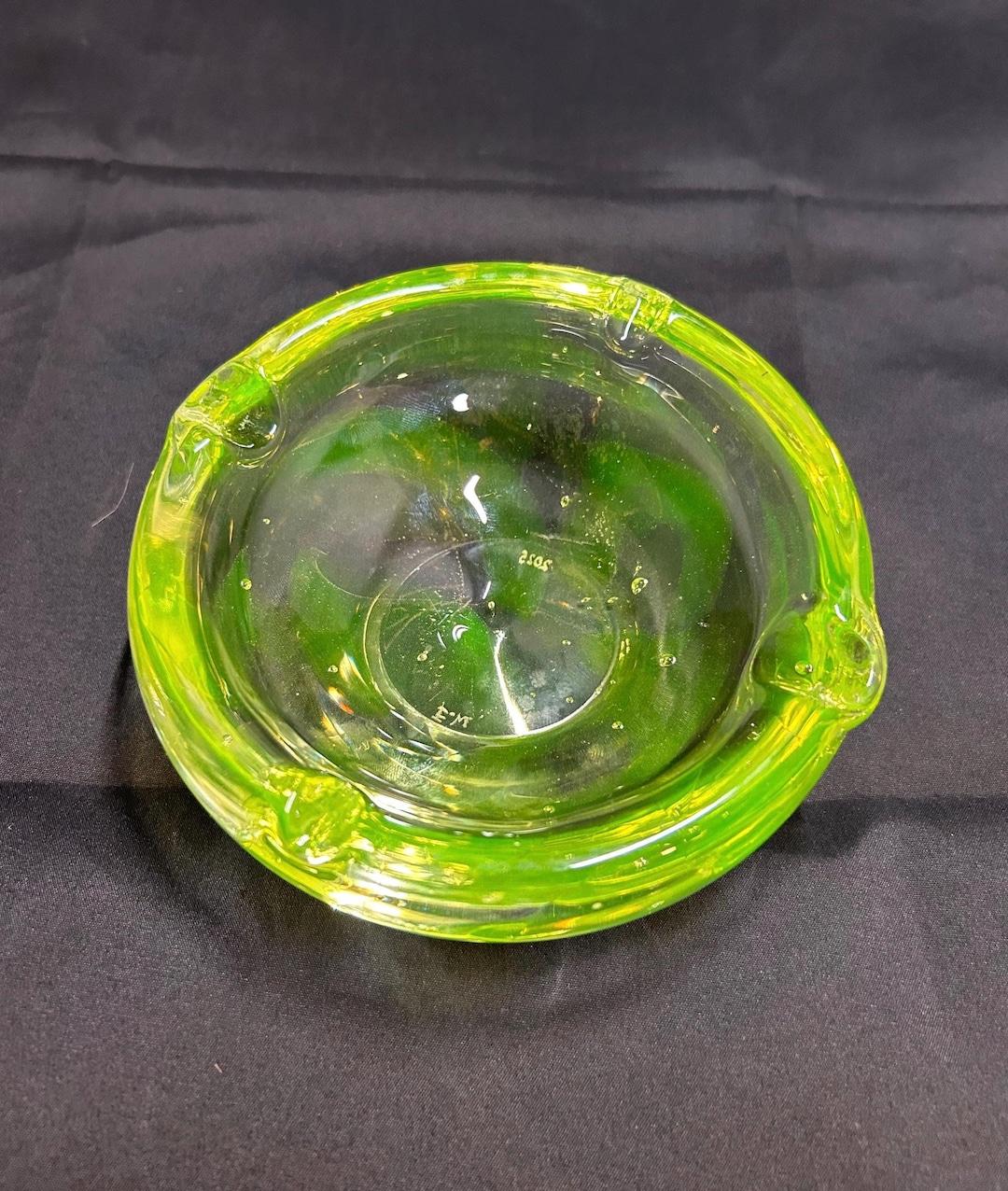 Uranium Glass Ashtray