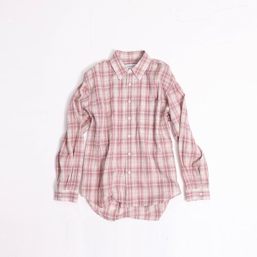 이지 체크 셔츠 V10 (핑크)