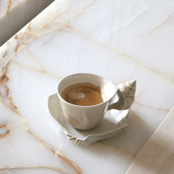 Set / Konkylie cup I & Musling small plate