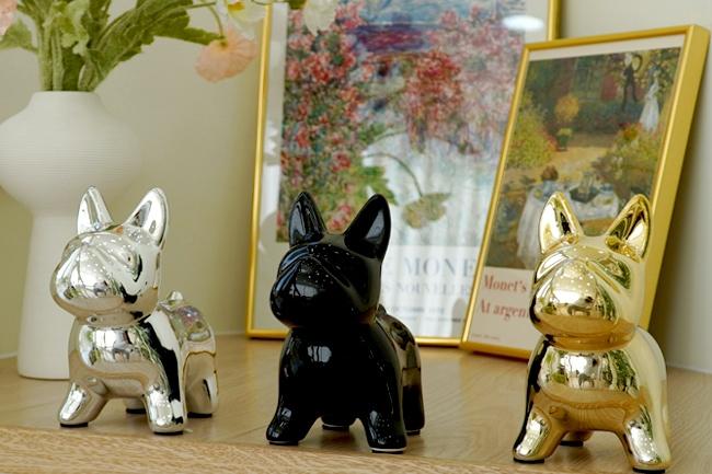 인테리어 강아지 불독 저금통