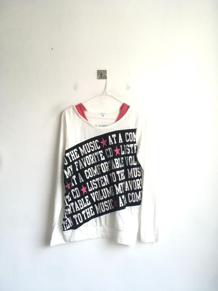 jpn vintage Star silver lettering t shirt