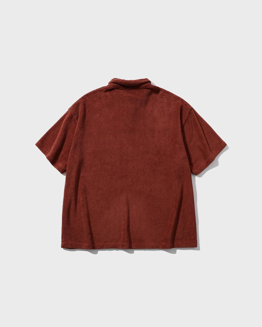 [AG] Applique Terry Polo Shirt - Brick