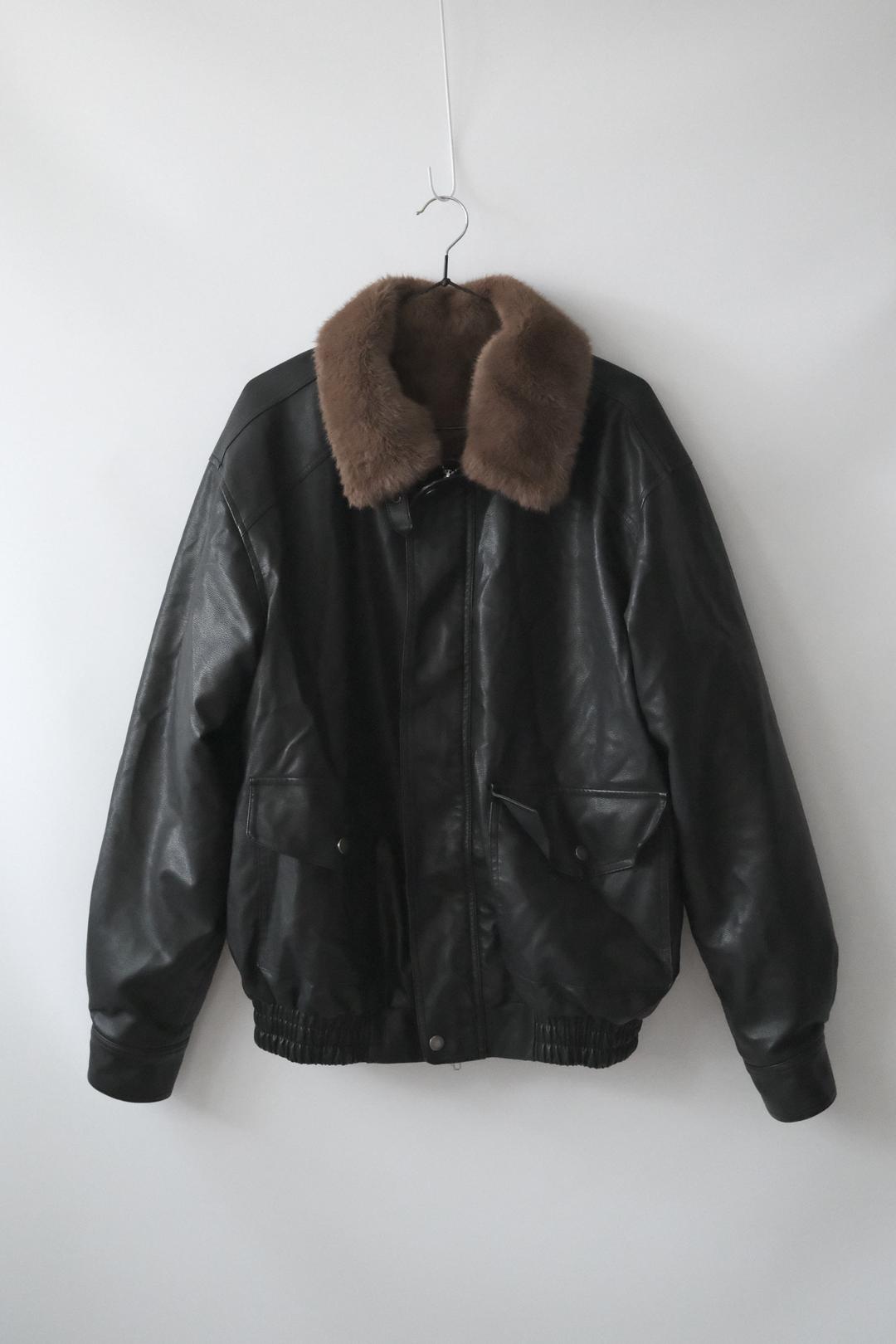 버클 레더 무스탕(전체퍼안감)