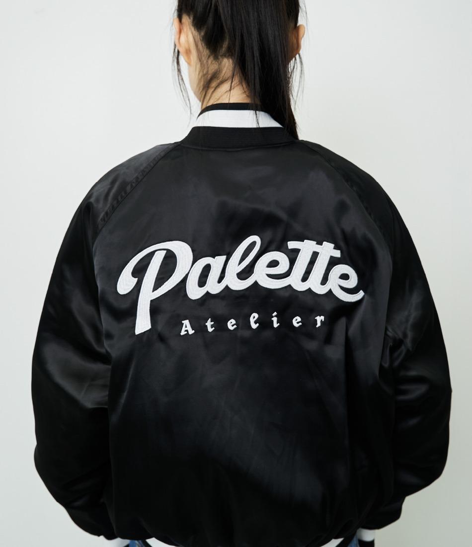 PALETTE VARSITY JACKET(BLACK)