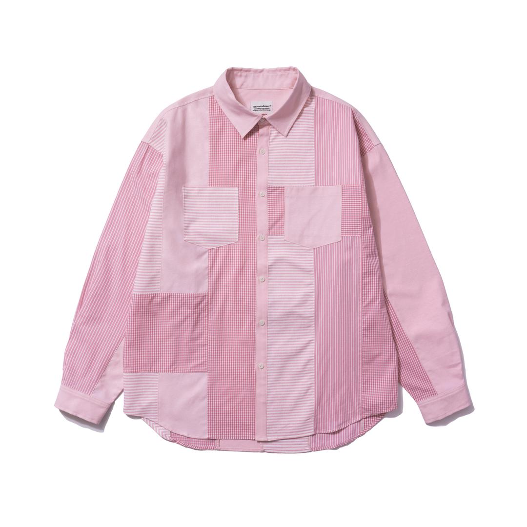 PATCHWORK SHIRT PINK