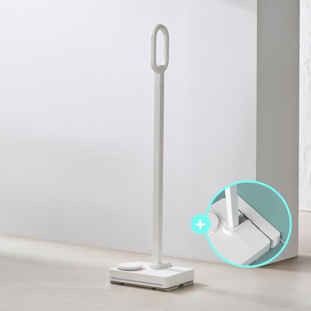 [무선 충전크래들 포함]모온 오비큠 워터 무선 물걸레청소기 밀키화이트 W0