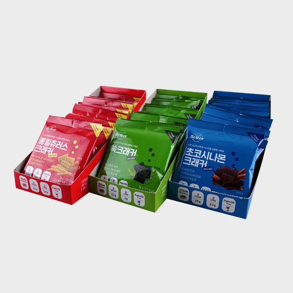 [1+1] 잇츠베러 등산 라운딩 간식 미니 크래커 통밀츄러스 10개입