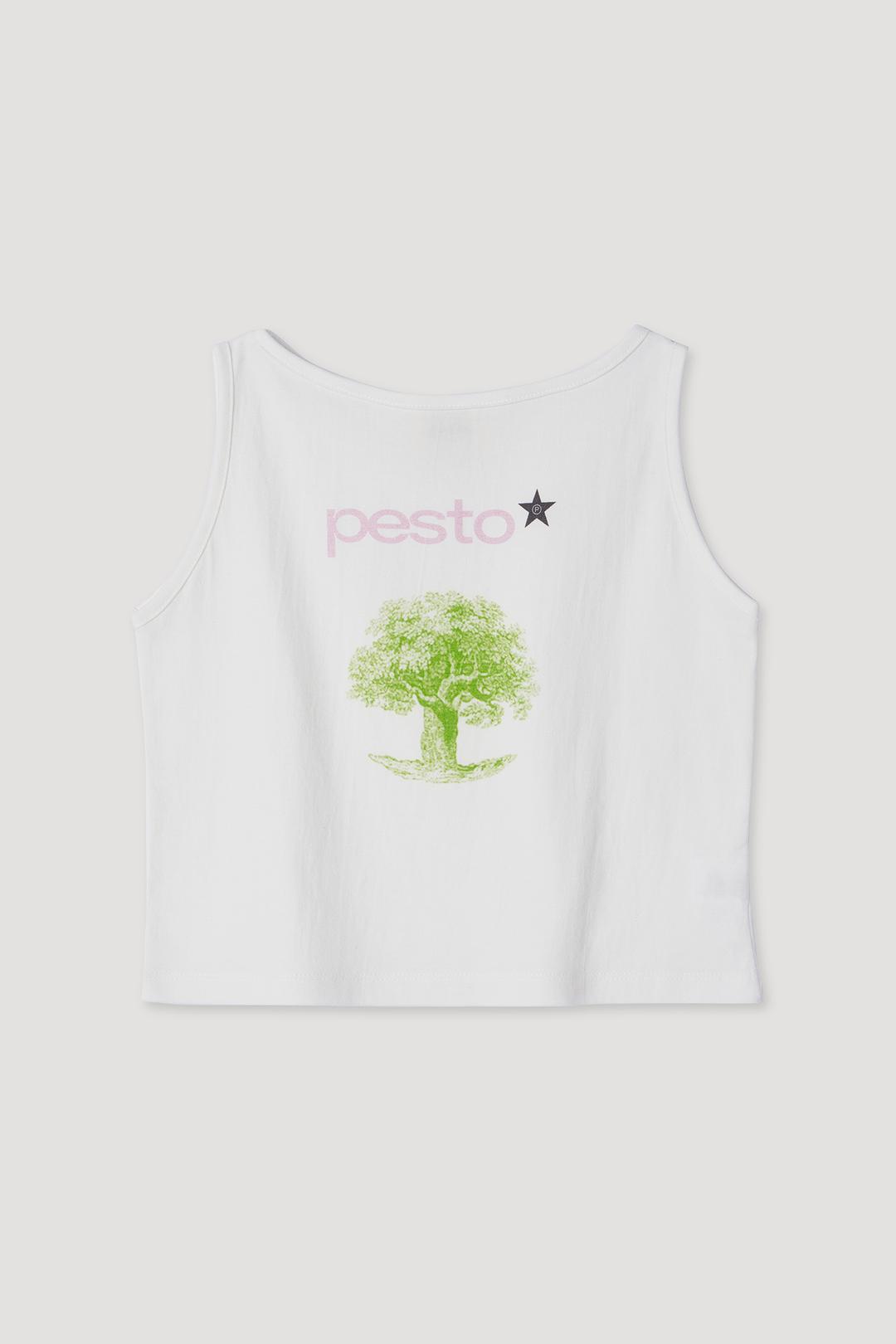 TREE SLEEVELESS TOP WHITE
