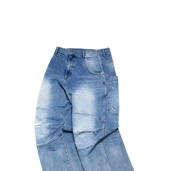 <재입고 확정 일자 조정중> 3D KNEE DENIM PANTS BLUE