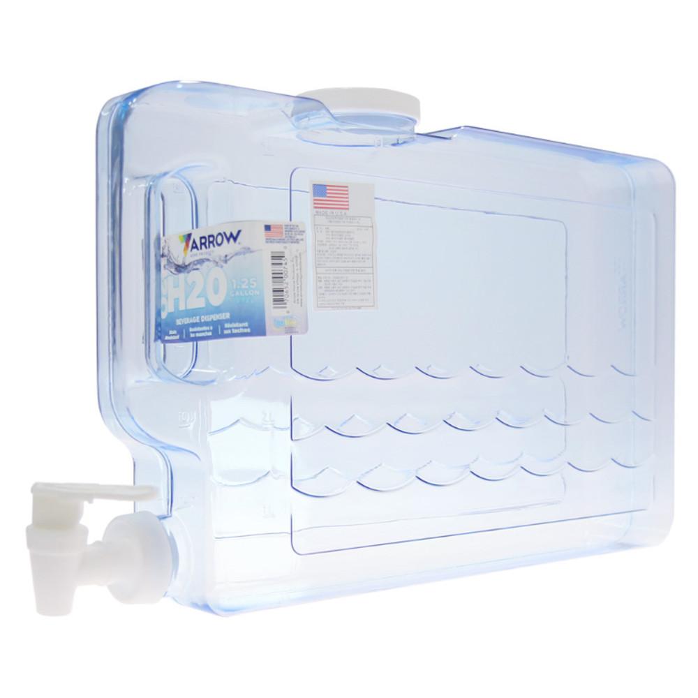 4.73L 미국산Arrow 친환경 다용도 물통 슬림 사각 생수통 캠핑워터탱크 대형 5리터