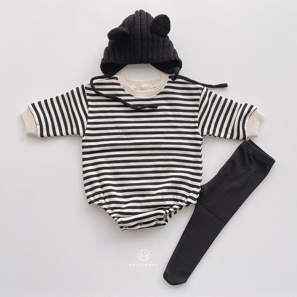 [당일발송]홀릭메이드 크리스마스 단가라슈트 북유럽 신생아 아기 루돌프 슈트 베이비 50일 6개월 블랙