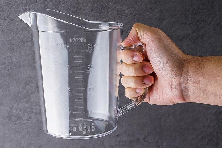 PC 플라스틱 이유식 베이킹 라면물 계량컵 비커 1L (32oz)