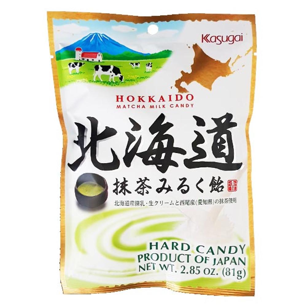 카수가이 홋카이도 마차 밀크 캔디 81g 일본 녹차사탕 [원산지:일본]