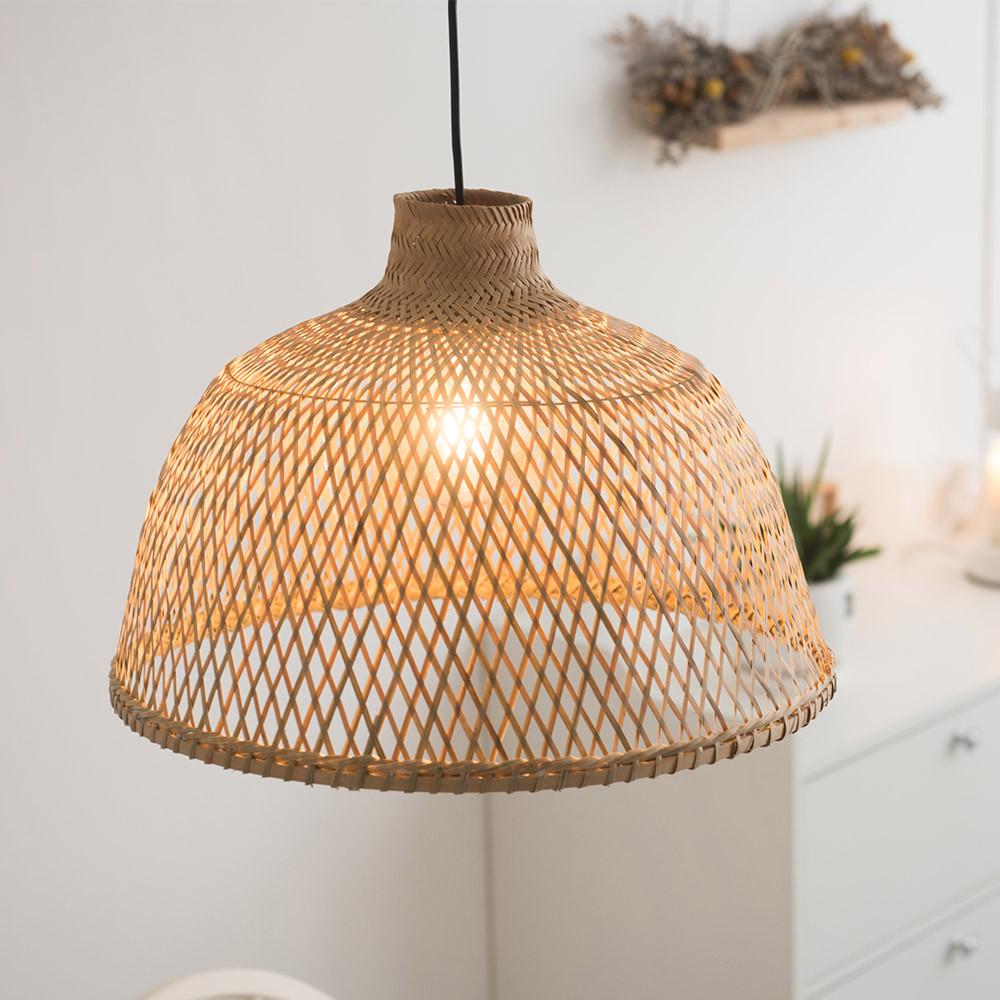 카나리 라탄 펜던트조명 카페조명 매장인테리어