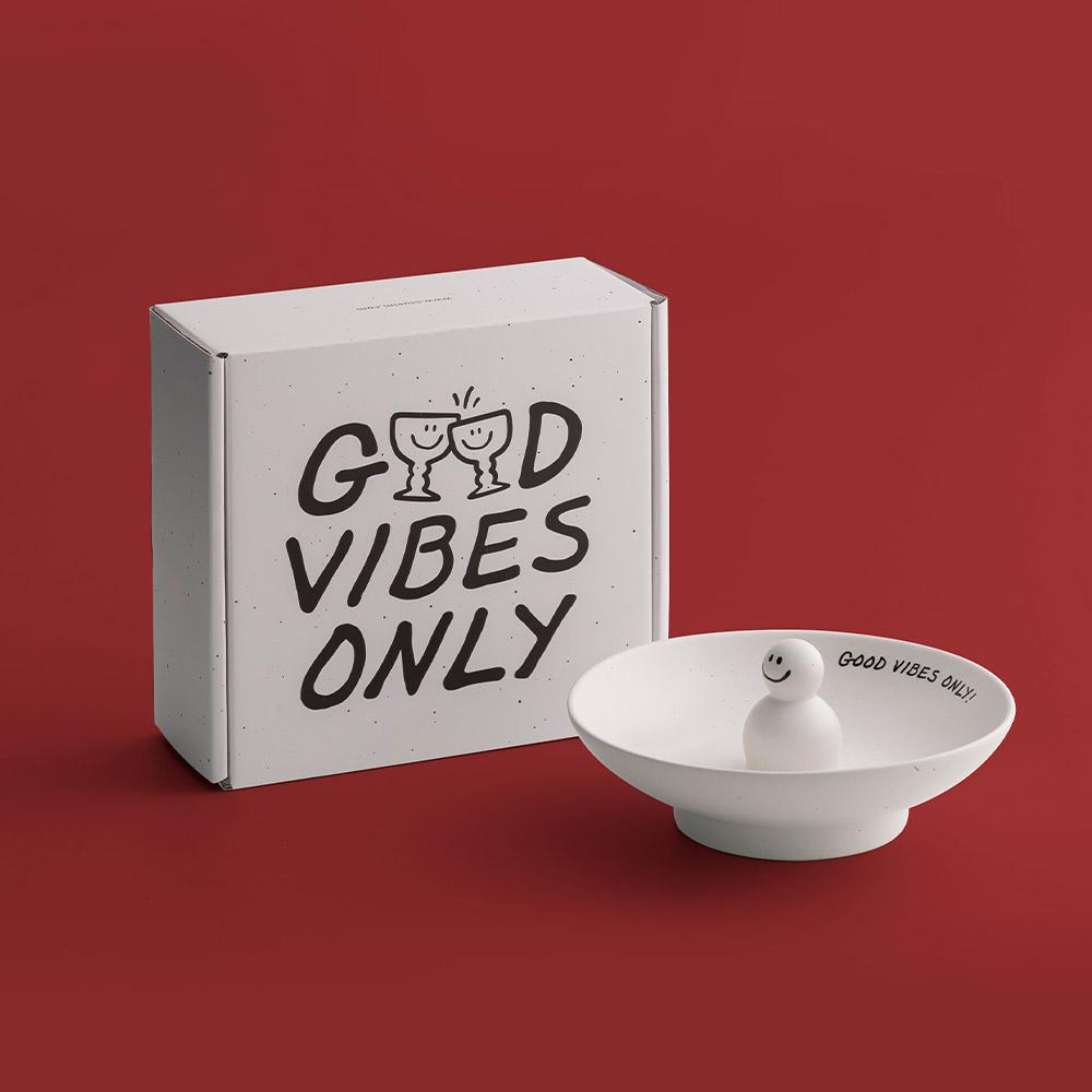 [선물패키지] 굿바이브 눈사람 플레이트