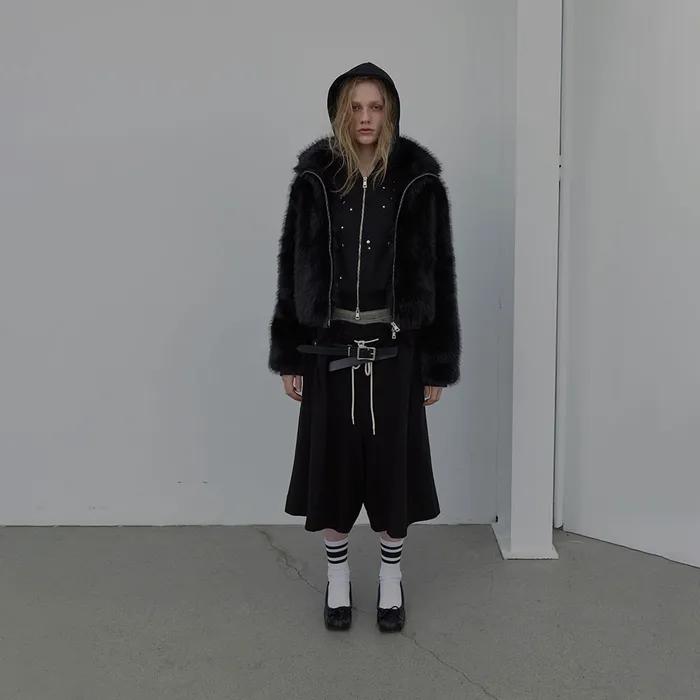 [2nd REORDER] NEW FUR ZIP-UP JACKET (BLACK)