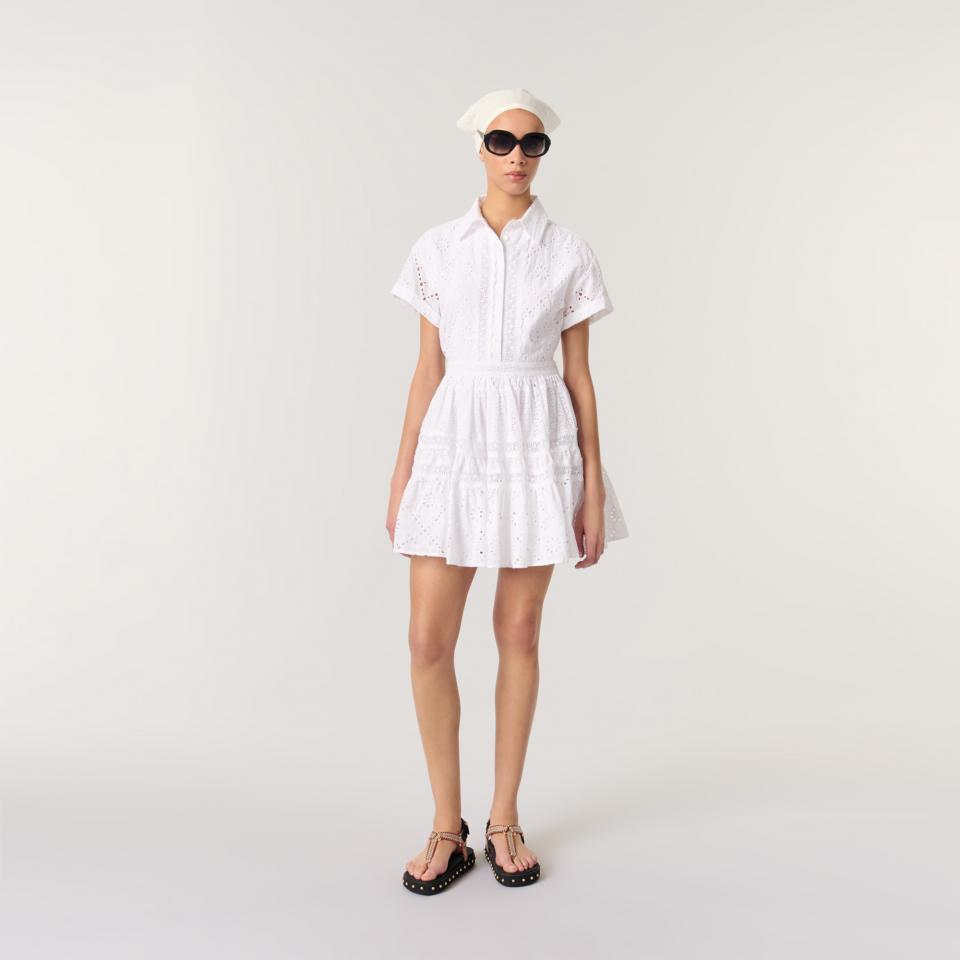 브로더리 앙글레즈 베이비돌 드레스