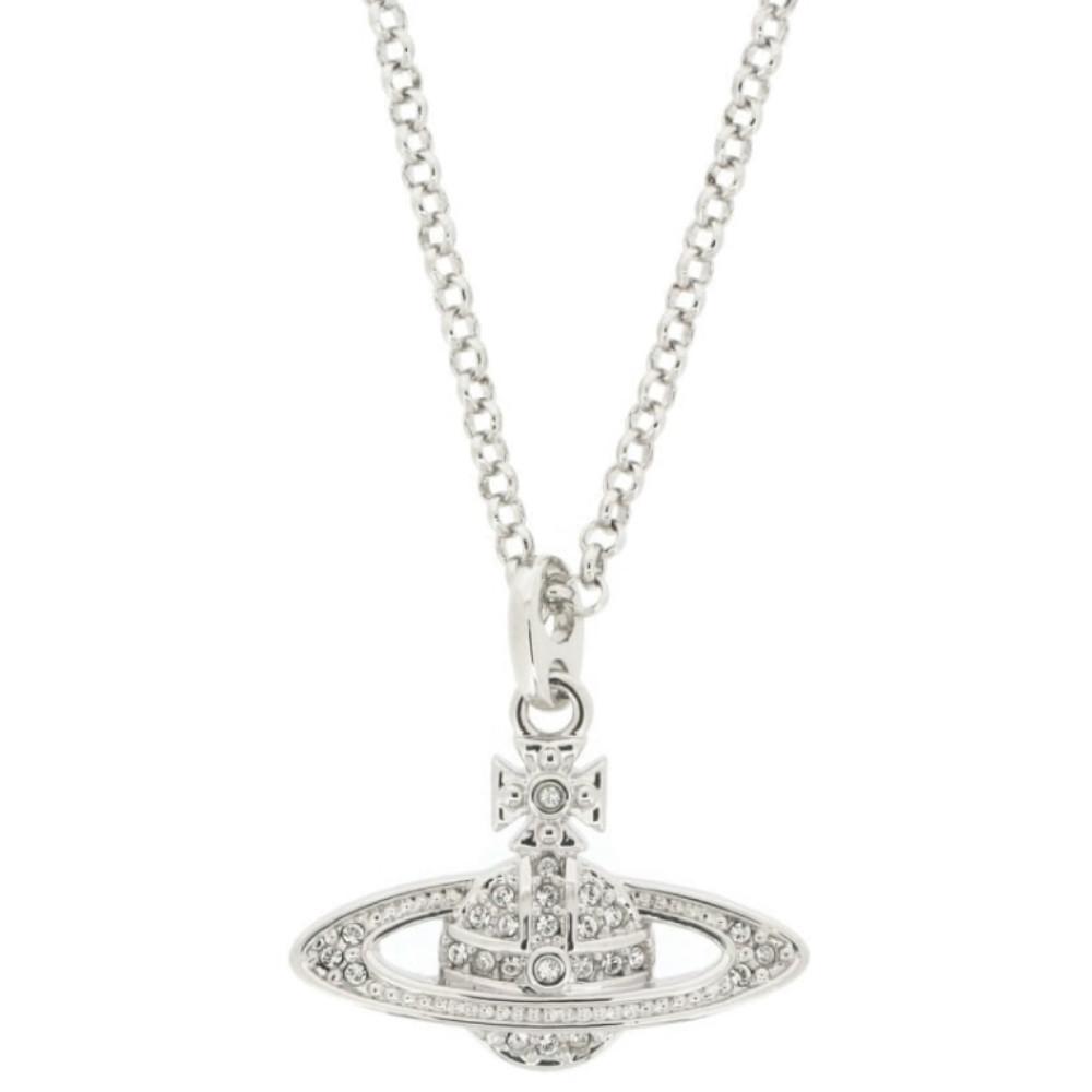 비비안웨스트우드목걸이 미니 바스 릴리프 실버