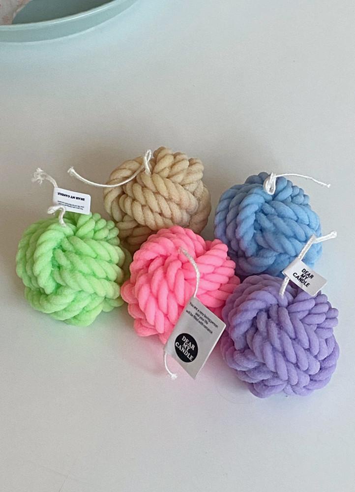 털실 니트 겨울 인테리어 오브제 답례품 대량 캔들 향초 양초 선물