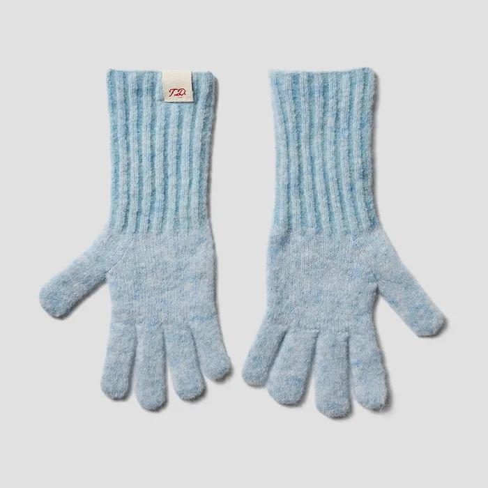 ALPACA WOOL KNIT GLOVES_LIGHT BLUE