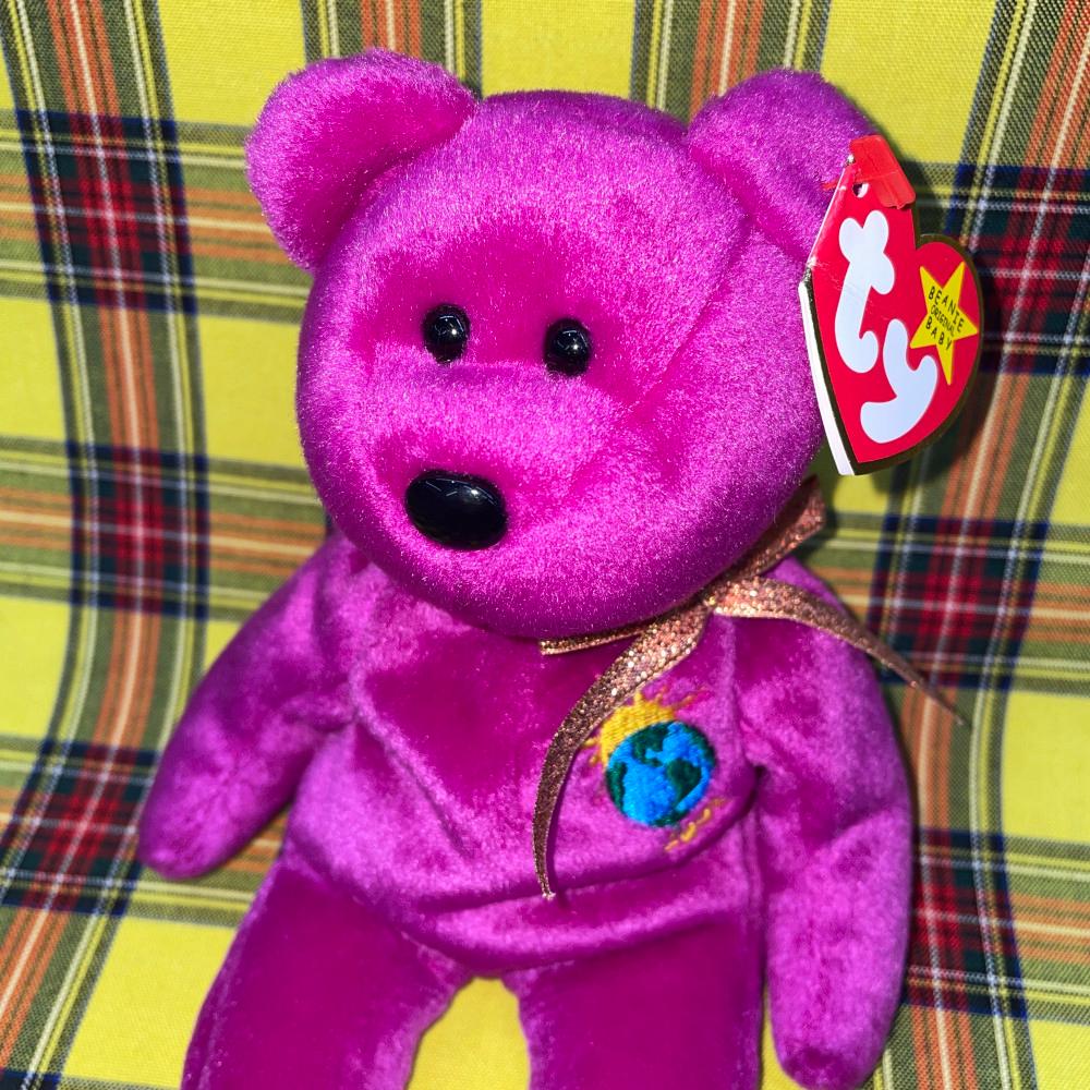 빈티지 TY 베어 Beanie Babies  22cm - MILLENNIUM the Bear