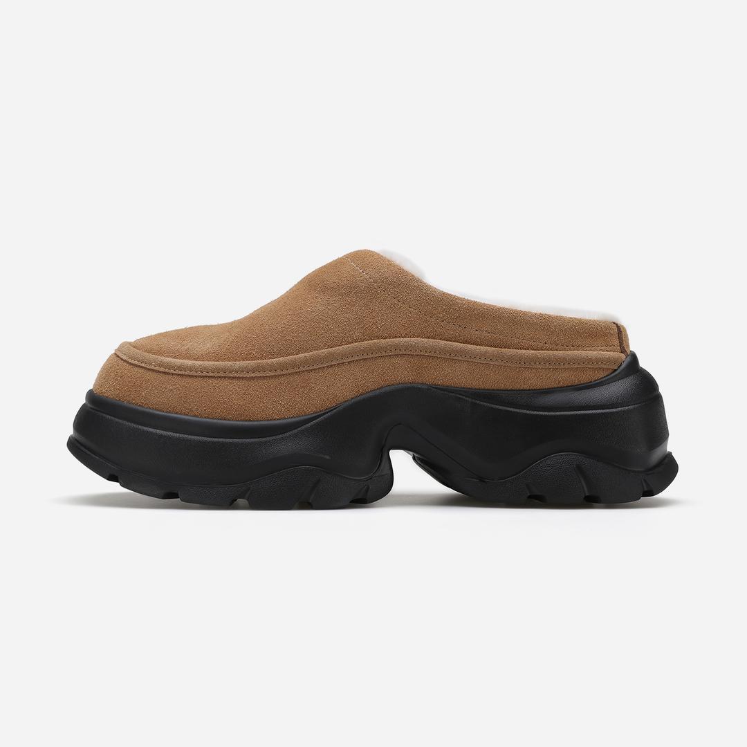 솔트앤초콜릿 [윈터] 머핀 스웨이드 클로그 412543001 (6.5cm)