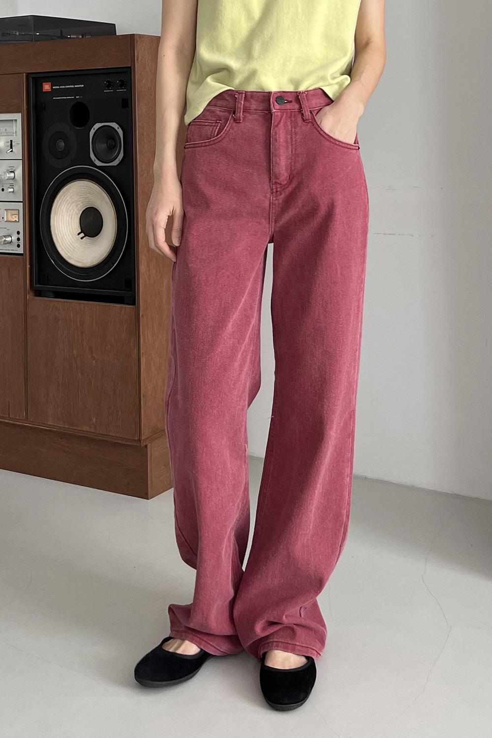 COLOR LONG DENIM PANTS(3COLORS)