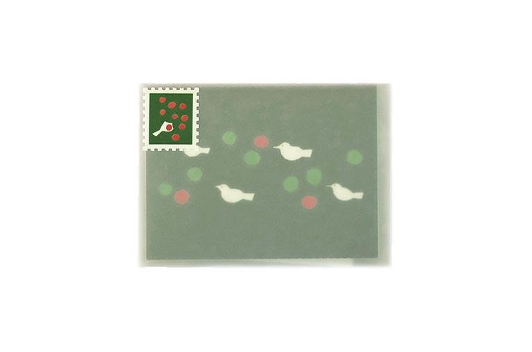 [요리] Christmas Birds postcard set (엽서 4종 + 우표 스티커 2종)