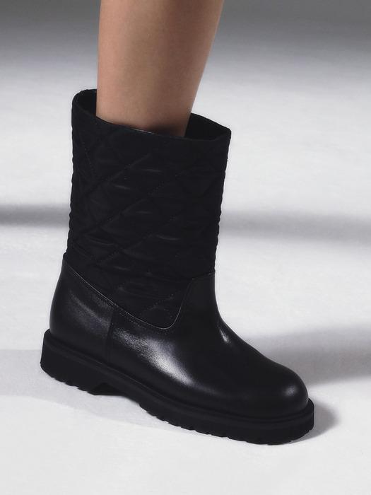 Quilting middle Boots black