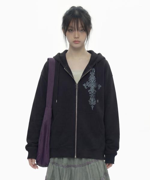 [UNISEX]SIM CROSS 후드집업_2color