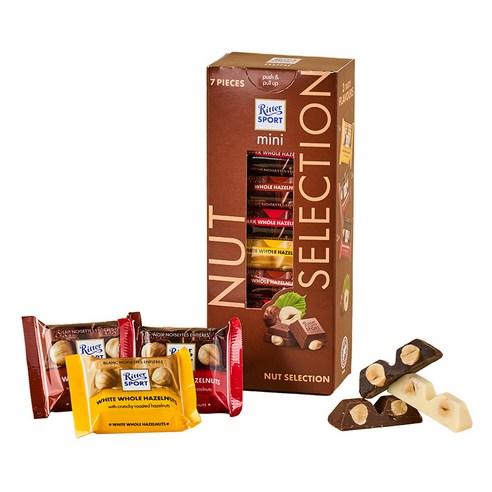 리터스포트 리터 미니 너트셀렉션 타워 7p, 116g, 1개 - 밀크 초콜릿 | 쿠팡