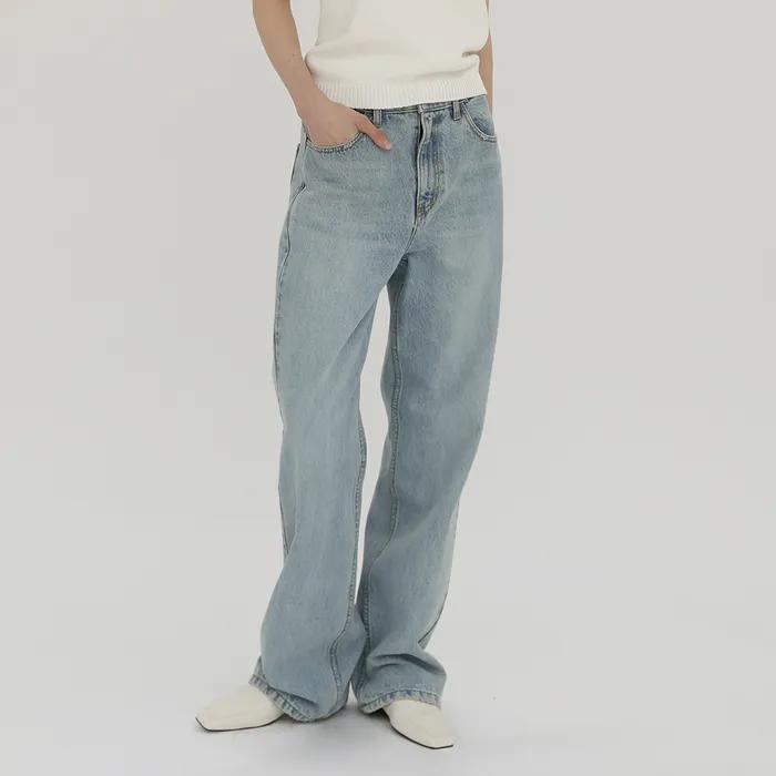 [20차][기장선택] Relaxed Fit Denim - Light blue